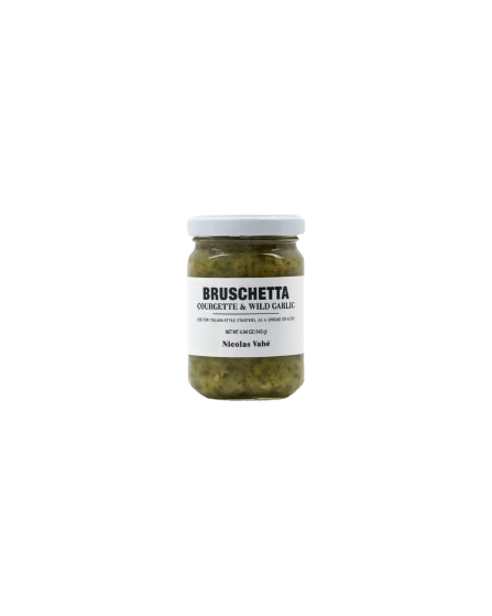 Bruschetta, courgette & wild garlic