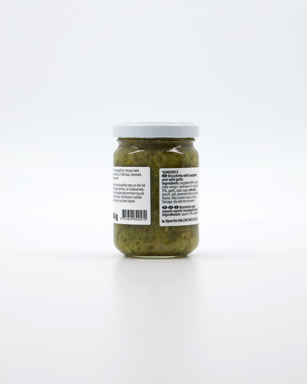 Bruschetta, courgette & wild garlic