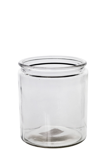 Vas i återvunnet glas 17*27cm