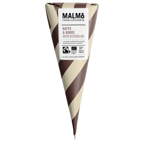 Malmö Chokladfabrik KAFFE & KOKOS 37% CHOKLADSTRUT