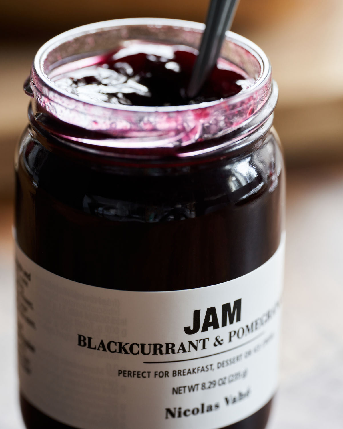 Jam, blackcurrant & pomegranate